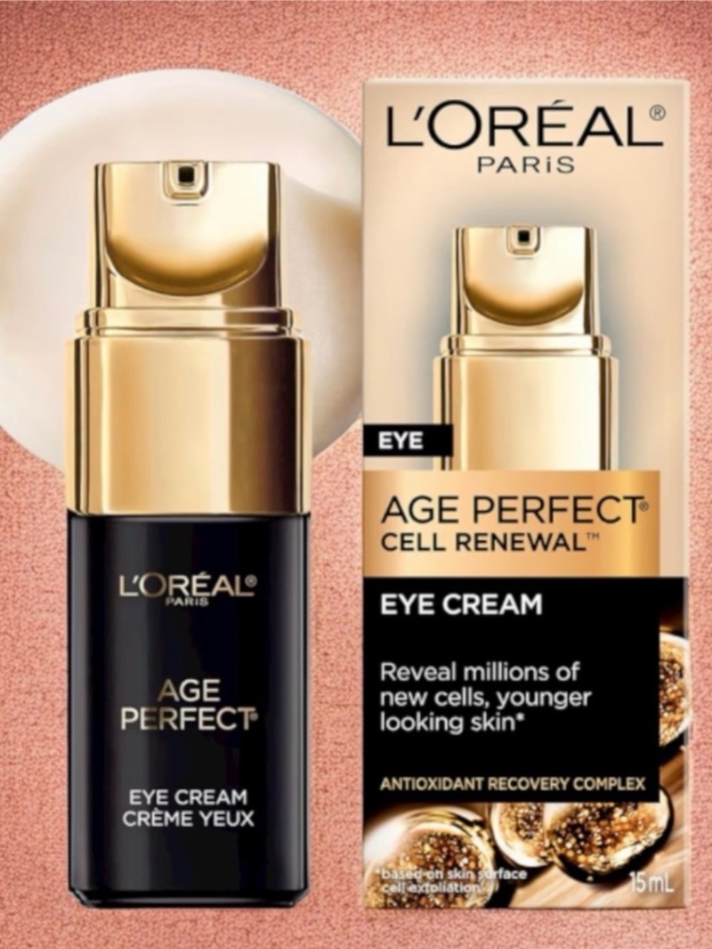 L'Oreal Age Perfect Eye Cream - Black and Gold